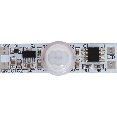Détecteur de Présence PIR Mini 180º 12/24V Blanc (1/2)