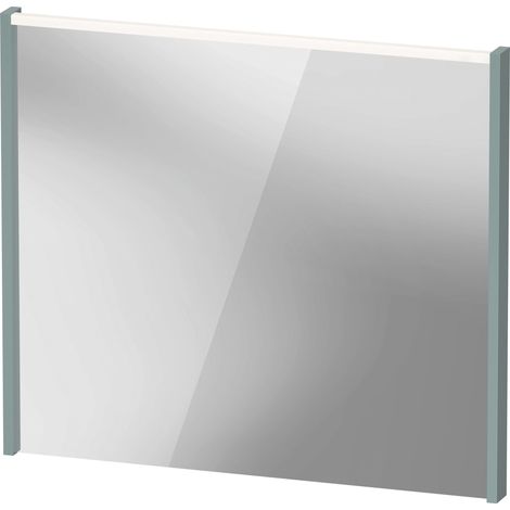 Espejo D-Code de Duravit, panel de luz LED superior, 800x700mm,