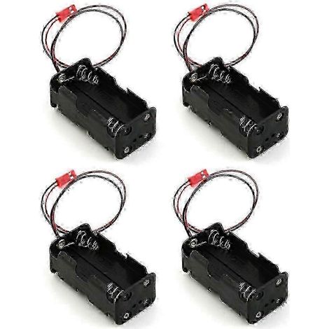 Boîtier pour 4 piles AA 6V avec connecteur JST, compatible avec les véhicules à essence télécommandés à l'échelle 1/8 et 1/10. (1/5)