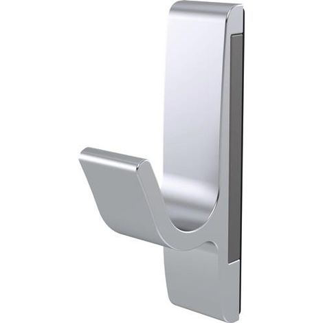 Magnet-Mantelhaken 0150 einfach Ausladung 40 mm Aluminium silberfarbig eloxiert Höhe 85 mm (1/4)