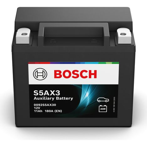 Batterie de démarrage BOSCH S5AX3 - Ce produit de marque est neuf.