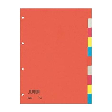 Bene 97410 Divisore DIN A4 blank Cartone riciclato Multicolore 10 schede 97410