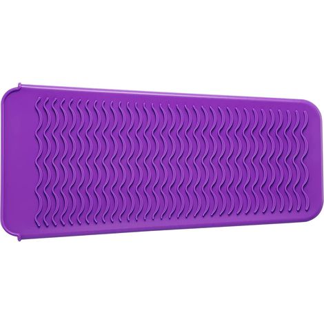 Tapis Silicone - Pour Fer À Repasser À Plat Et Fer À Boucler - Résistant À La Chaleur - Pochette De Protection - 1 Pièce (1/5)