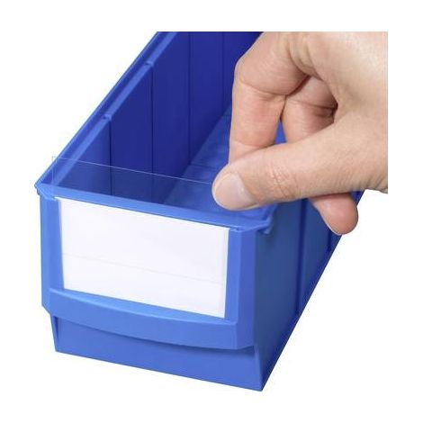 Allit 456596 Etichette identificative per cassette da magazzino ProfiPlus ShelfBox Label S Bianco, Trasparente 20 pz.