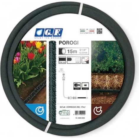 Tubo poroso 1/2" nero 15 mt per irrigazione (1/2)
