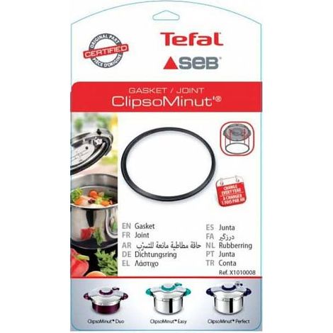 Joint clipso minut' 5l/7,5l/9l – Joints pour autocuiseur Seb – Compatible P4605100/07a à P4624904/07d – Référence X1010007