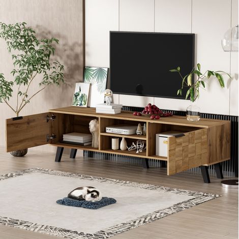 mobile tv 160,5 cm contenitore legno ante ammortizzate OKMYHOME (1/5)
