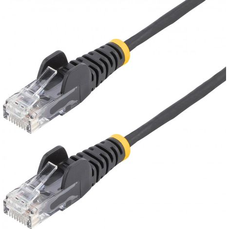 SNAGLESS NETWORK CABLE     SLIM RJ45 1M BLACK (1/2)