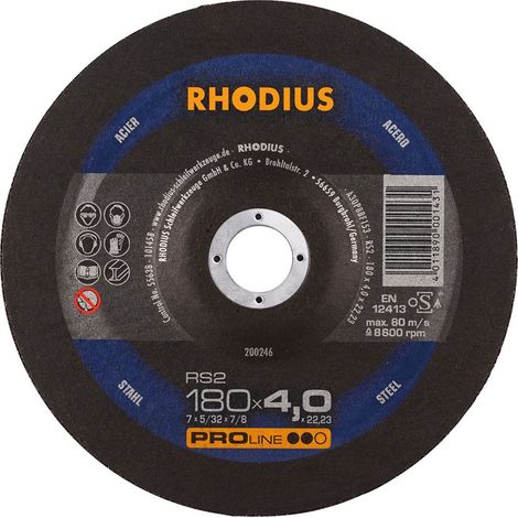 Disk Coppettazione Rs2 180 X 4,0 Millimetri In Acciaio Rodio (A 10)