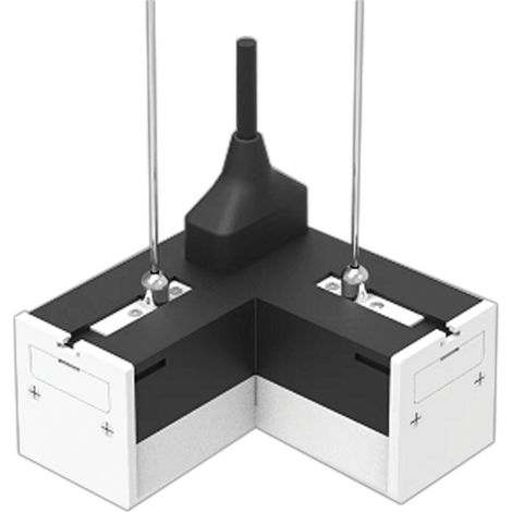V-TAC 8W L-förmiger LED-Linearverbinder Schwarz Naturweiß