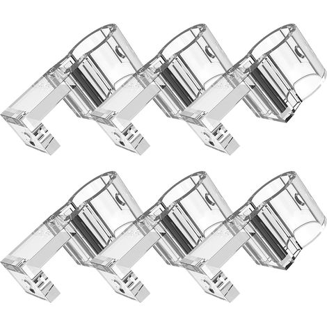 Support invisible et transparent pour plantes d'aquarium, lot de 6, décoration, taille S (1/5)