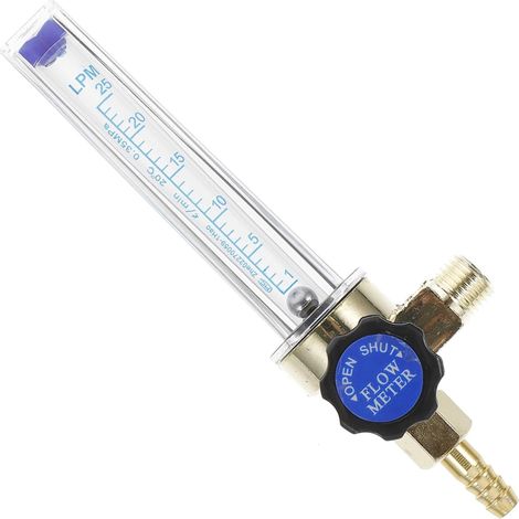 Régulateur de Débit de Gaz 7mm 0,15mpa Diamètre Standard 1/4pt Indicateur de Flux de Dioxyde de Carbone et Argon, Matériau Ppe pour Soudure pour Machine à Souder