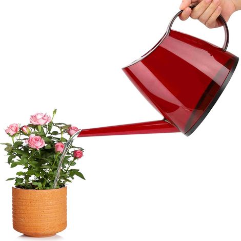 Candy Coloured Garden Watering Can, Small Watering Can 1.2 L, Long Spout Watering Pot, Watering Can Plastic Garden Watering Can with Long Spout Flower Watering Can for Indoor Outdoor Use (1/5)