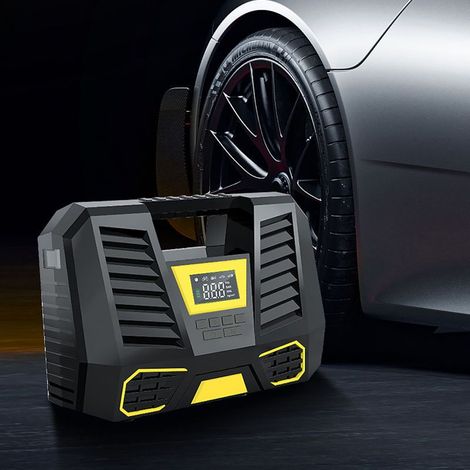 Compresseur D Air - 12 V - 150 Psi - Affichage Numerique - Eclairage Led - Monocylindre - Pour Pneus Voiture - 1 Unite (1/4)