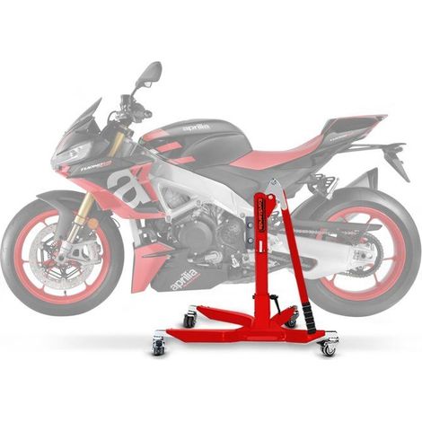 Bequille d'atelier CS Power pour Aprilia Tuono V4 21-25 rouge