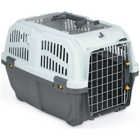 Trasportino skudo iata open 2 per cane gatto trasporto auto 55x36x35h