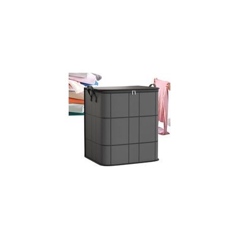 Grand sac de rangement imperméable pour vêtements, organisateur en tissu, boîte de rangement zippée pour literie en tissu non tissé avec poignées, rangement pour couettes et couvertures pour la (1/5)