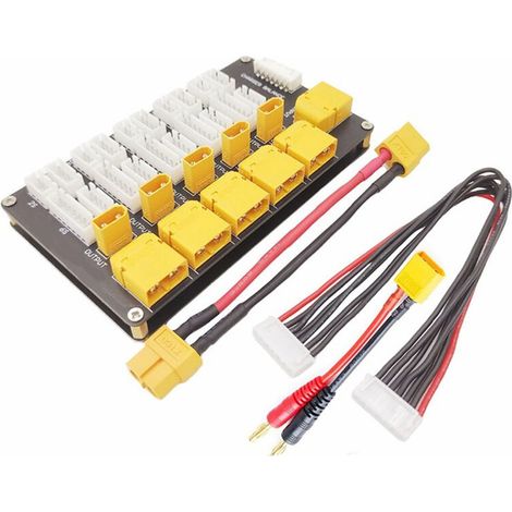 Parallele Lithium-Akku-Ladeplatine XT30 XT60 2-6S-Anschluss Lithium-Akkus für B6-Ladegerät Elektronische Komponenten