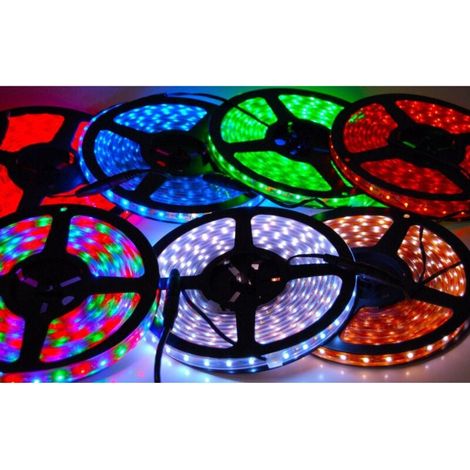 Vtizikl Strip Striscia Led 5m 3528 5050 5630 300 Led Impermeabile Fredda Calda Rgb - -RGB -SMD 5050 -1 Ampere -