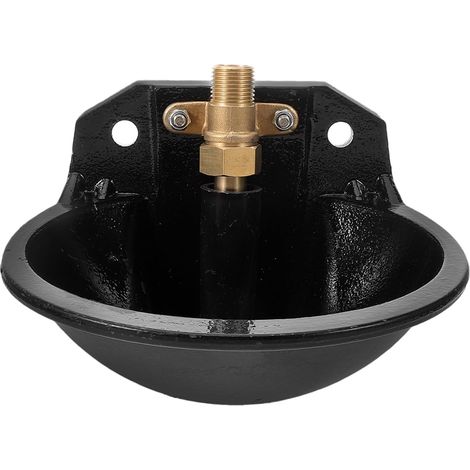 Abreuvoir Automatique pour Vaches en Fonte Robinet en Laiton, Grosse Capacité, Facile à Utiliser, pour Pâturages et Environnements Extérieurs (1/5)