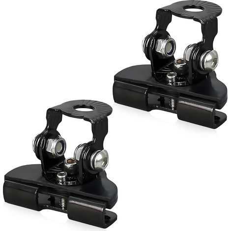2 Pièces Support Barre LED en Alliage d'Aluminium Noir,Support Feux Moto,Support Phare Led Universelle Réglable pour Phares de Travail sur Voitures,Camions et SUV (1/4)