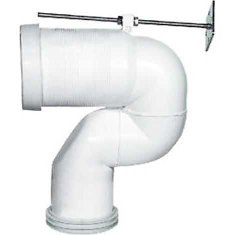 Curva tecnica regolabile da cm 16 a 20 per wc di Ceramica (1/2)