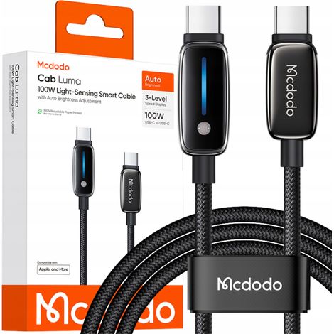 Cavo di ricarica Mcdodo USB-C per ricarica rapida per iPhone USB TIPO C 1M 100W (1/5)