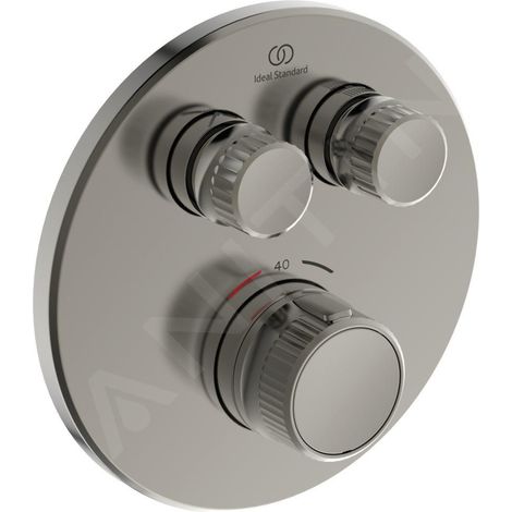 Thermostat de douche IS UP Ceratherm Navigo 2 pour 2 consommateurs, rond, argent, Storm (1/5)