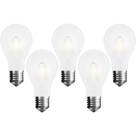 Lampe LED V-TAC VT-2047 Frost, E27, CEE : E, 7 W, 840 lm, 2700 K, 5 pièces (1/2)