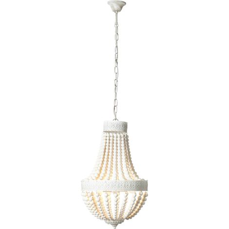 BRILLIANT Lampe Liba Kronleuchter 3flg weiß 3x D45, E14, 18W, geeignet für Tropfenlampen (nicht enthalten) Kette ist kürzbar (1/5)