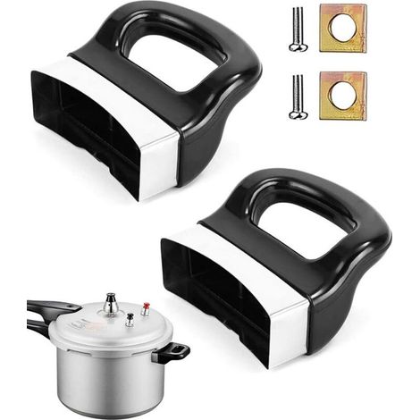 2Pcs Poignée pour Autocuiseur Poignée de Support Latérale,avec vis, pièce de rechange courte universelle pour poignée de casserole pour poêles, autocuiseurs, ustensiles de cuisine (1/5)
