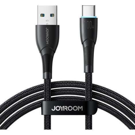 Câble USB vers USB-C Joyroom SA32-AC6 Starry, 100 W, 1 m, noir (1/5)