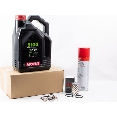 Kit Entretien Vidange Standard pour ROYAL ENFIELD BULLET 500 de 2017 à 2020 - MOTUL 5100 15W50 4L