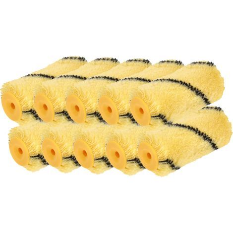Hardy Working Tools - Lot de 10 manchons de Recharge pour Peinture, Largeur 10 cm, Ø30 mm, Revêtement Polyester Hardstar Poils 9 mm, Système à Glisse Fluide - pour Murs et Plafonds (1/5)