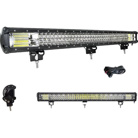Barre lumineuse LED, faisceau large de 60° + faisceau spot de 30°, étanche IP67 (1/2)