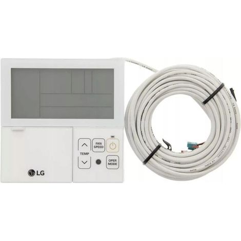 LG – Télécommande programmable pour climatiseur – Affichage LCD bleu – Câble de 10 mètres – Programmation hebdomadaire – Contrôle température et vitesse
