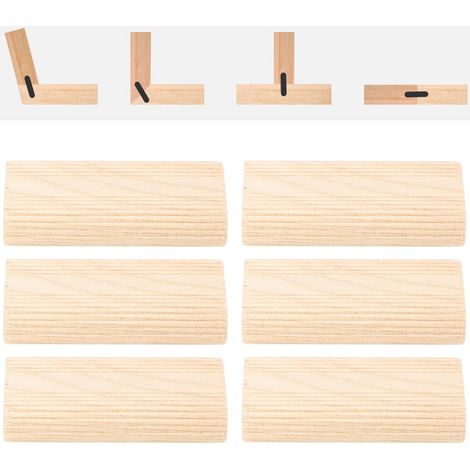 Connecteur pour l'assemblage de meubles en bois : tenon en bois Domino 1050 mm et cheville en bois de hêtre (1/5)