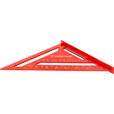 Règle triangulaire en aluminium, qualité 12” Vorstahl (1/3)