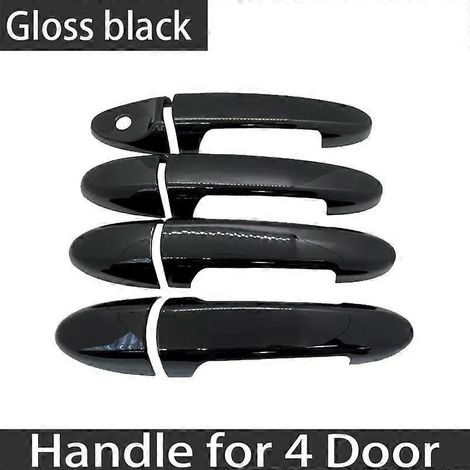 Poignée de porte extérieure chromée pour Ford Escape MK1 MK2 (2001-2012) et Mercury Mariner (2007-2008) - Accessoires auto - Autocollants décoratifs - Noir brillant (1/5)