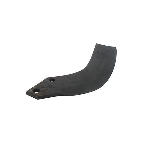 Cuchillo recto para fresadora trasera compatible con el modelo Sicilia de BCS. Longitud: 173 mm, diámetro de taladro ø 12,5 mm, distancia entre centros 46 mm. Tipo Bêc