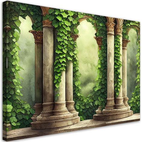 Tableau sur toile Tableau sur toile Colonnes et feuilles 60x40 (1/5)