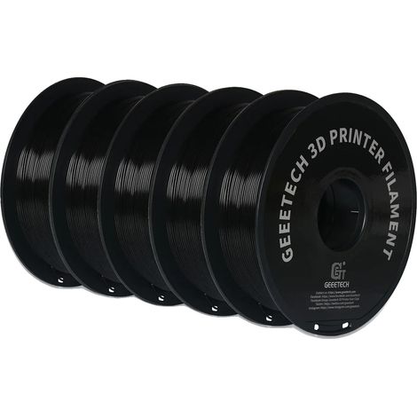Filament d'impression 3D, PETG durable, facile à utiliser, noir (1/2)