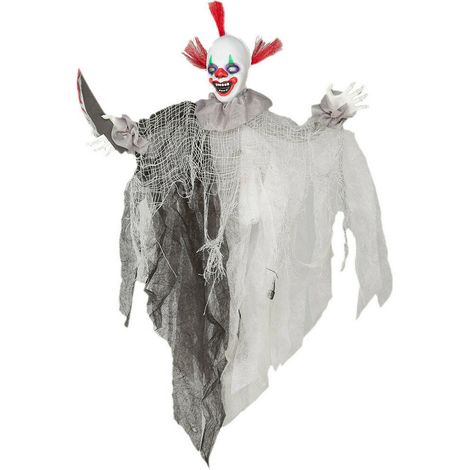 My Other Me Hängender Clown grau 60 x 45 cm
