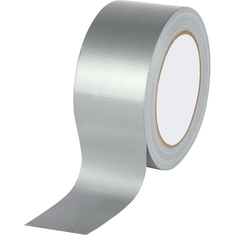 1 Pièces Ruban Adhésif Toilé, Ruban Adhésif Toilé de Réparation, Facile à Déchirer, pour Les Travaux de Réparation, Fixation, de Scellage, 25 m X 50 mm (Gris argenté) (1/5)