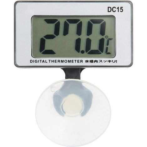 Thermomètre d'aquarium avec Ventouse, thermomètre à Eau d'aquarium Hygrothermographe électronique Thermomètres d'aquarium pour intérieur et extérieur (1/5)