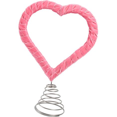 Decoración superior de madera en forma de corazón para el