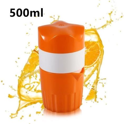 Presse-agrume manuel,Centrifugeuse Mug,Presse Citron portable,pour Lime,Voyage,Jus d' Oranges,Citrus,Cuisine,Fruits,bureau,500ml (1/4)