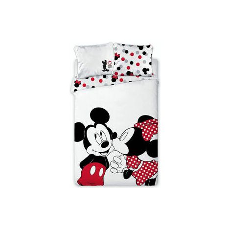 Funda nordica Mickey Minnie Disney cama 90cm microfibra