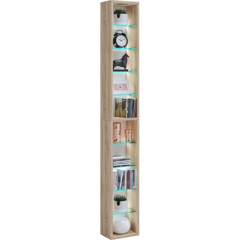Scaffale in legno VCM  mensola salvaspazio  Dimensioni: A. 152 x L. 21 x T. 14 cm  Elegante mensola appesa  Ripiano portaoggetti  Libreria  Mensola a muro - Rasato XL (rovere Sonoma)