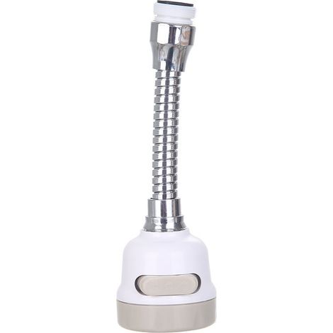 Embout Filtre de Douche 360° Économiseur d'Eau, 3 Modes Réglables, Pulvérisateur pour Cuisine et Salle de Bain, Version Allongée (1/4)